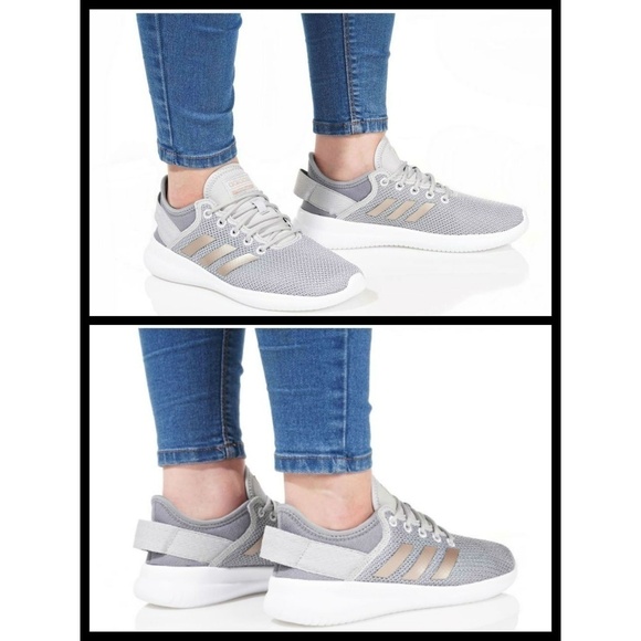💕ADIDAS💕 Cloadfoam QT Flex 3-Stripes Sneakers Gray 8.5 New in Box (No Lid) - Picture 2 of 8